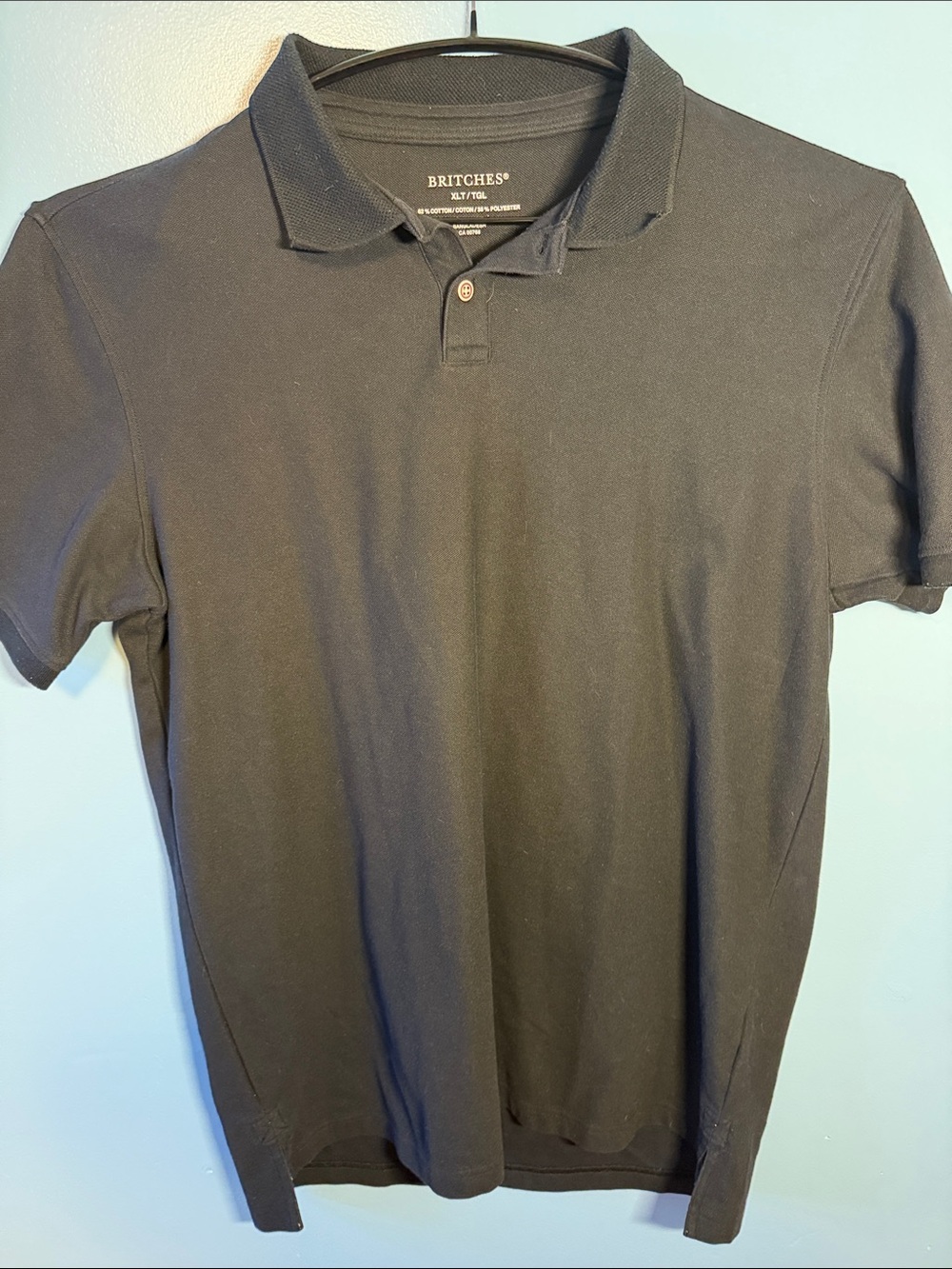 Britches Men's Black Classic Polo Shirt
